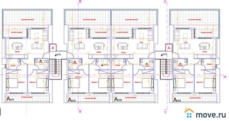 2-комн. апартаменты, 62 м²