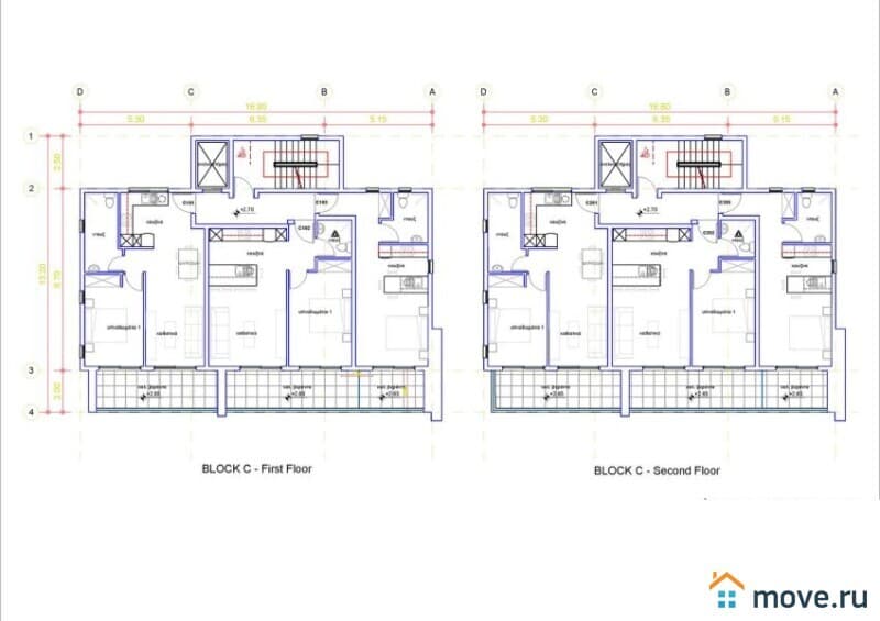 2-комн. студия, 42 м²