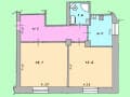2-комн. квартира, 55.9 м²