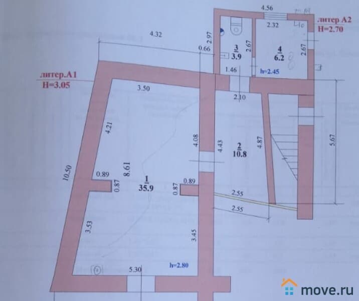 свободного назначения, 56 м²