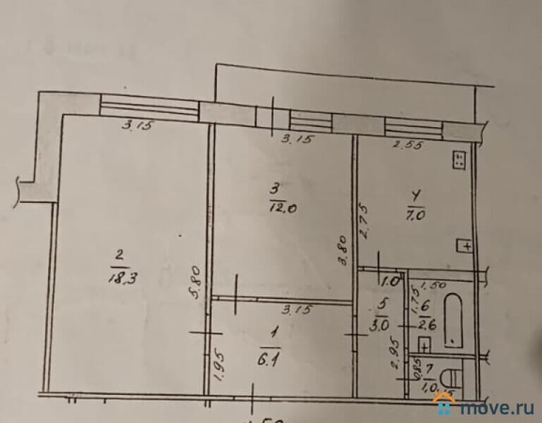2-комн. квартира, 50 м²