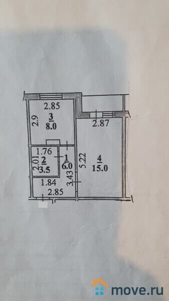 1-комн. квартира, 32 м²