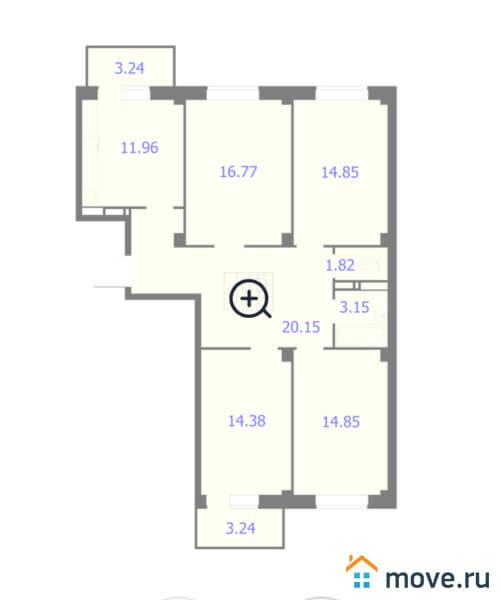 4-комн. квартира, 99.9 м&sup2;