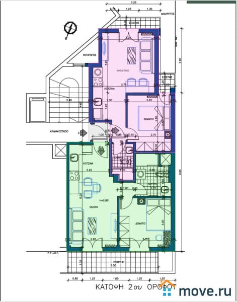 2-комн. квартира, 39 м²