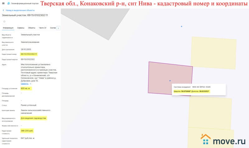 земельный участок, 6 соток