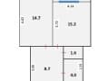 Купить однокомнатную квартиру, 44 м², 5 мин. до метро на транспорте, этаж 15 из 27. Фото 17