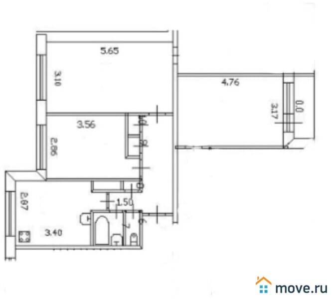 комната, 18.4 м²