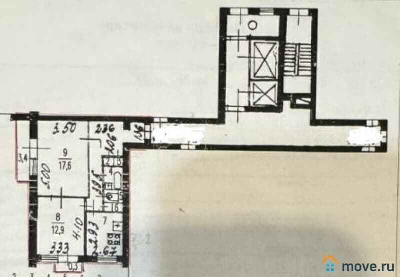 2-комн. квартира, 53 м²