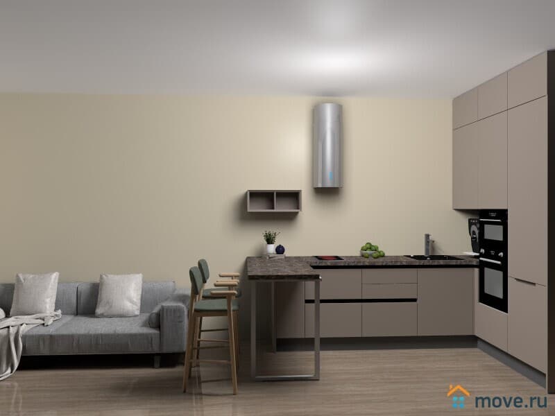 1-комн. квартира, 28.3 м²