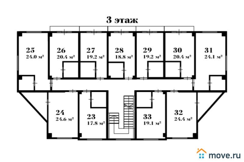 1-комн. квартира, 20.4 м²