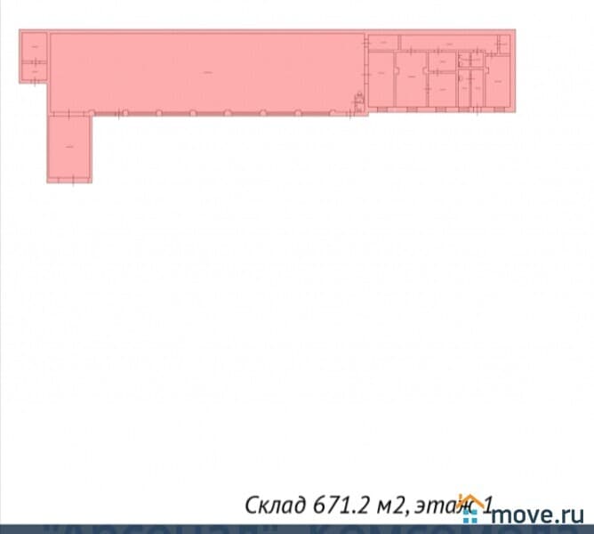 склад, 671 м²