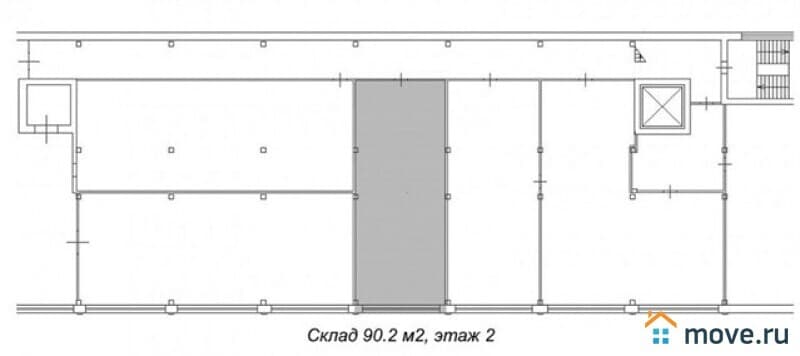 склад, 554 м²