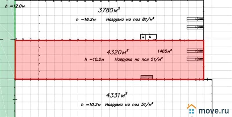 склад, 4320 м&sup2;