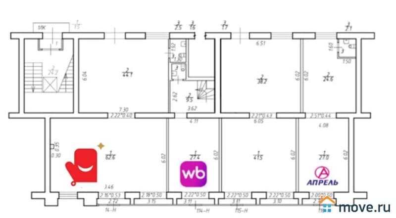 торговое помещение, 53 м&sup2;