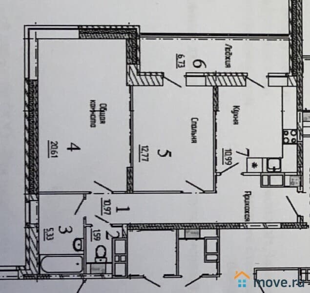 2-комн. квартира, 62 м&sup2;