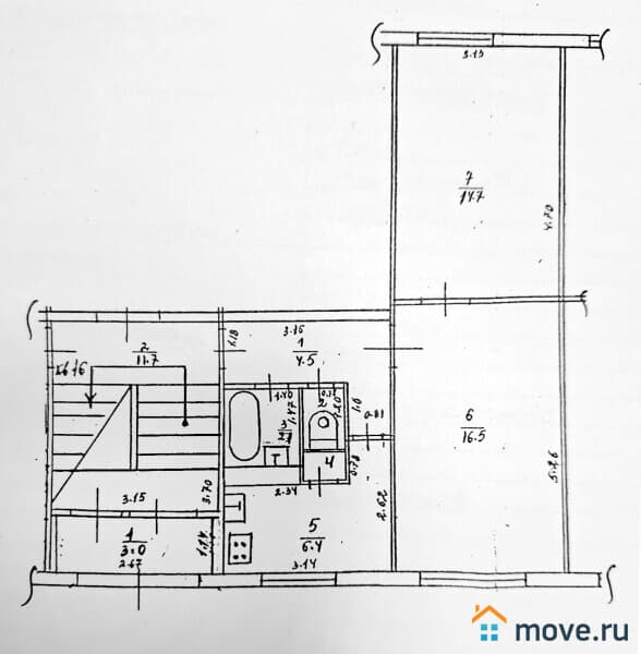 2-комн. квартира, 46 м²