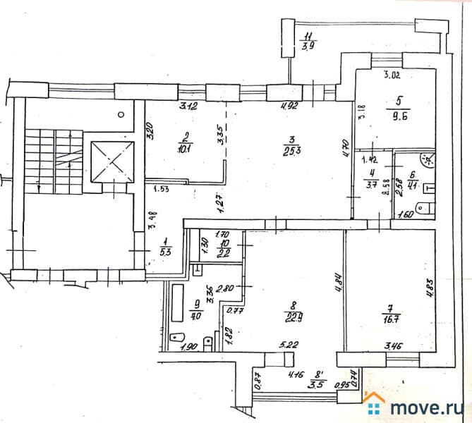 4-комн. квартира, 118.2 м²