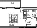 Продажа однокомнатной квартиры, 26 м², 25 мин. до метро пешком, этаж 6 из 24. Фото 11