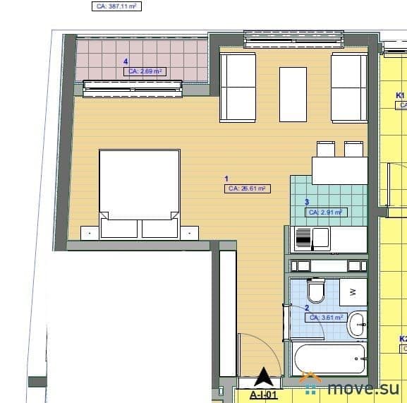 4-комн. квартира, 125 м²