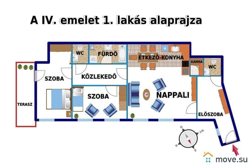 3-комн. квартира, 81 м²