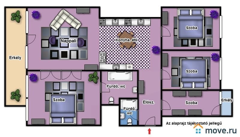 4-комн. квартира, 105 м²