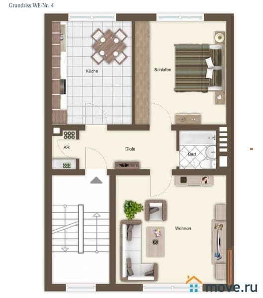 2-комн. квартира, 60 м²