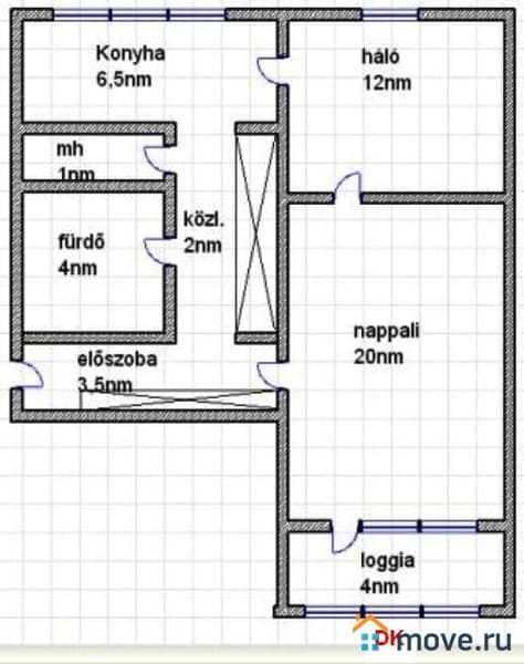 2-комн. квартира, 59 м²