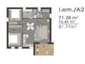 Продается трехкомнатная квартира, 81 м², этаж 2 из 2. Фото 1