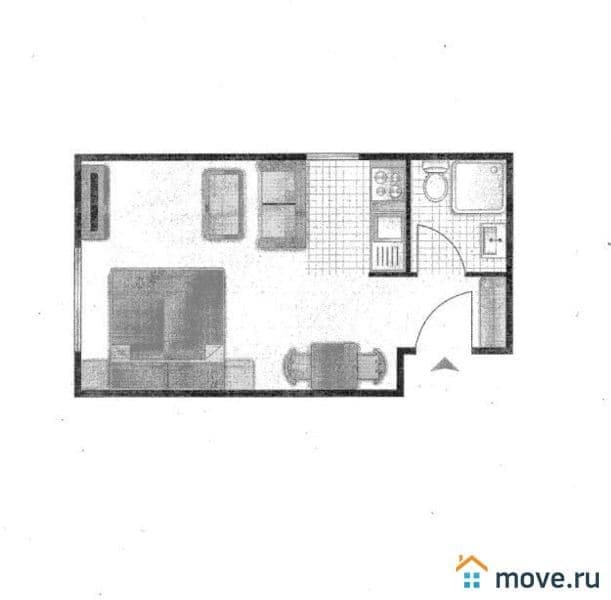 1-комн. квартира, 24 м²