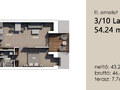 Продается двухкомнатная квартира, 54 м², этаж 4 из 5. Фото 2