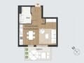 Купить однокомнатную квартиру, 42 м², этаж 3 из 4. Фото 2