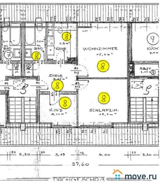 3-комн. квартира, 60 м²