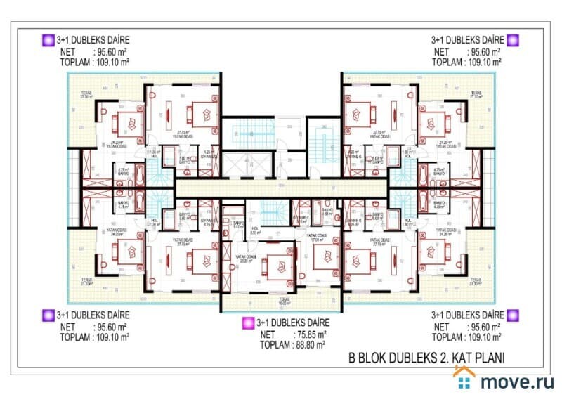 3-комн. квартира, 143 м²