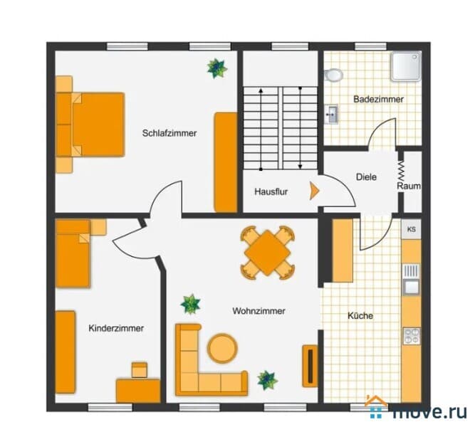 3-комн. квартира, 76 м²