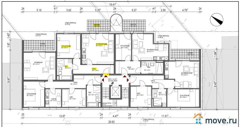 2-комн. квартира, 63 м²