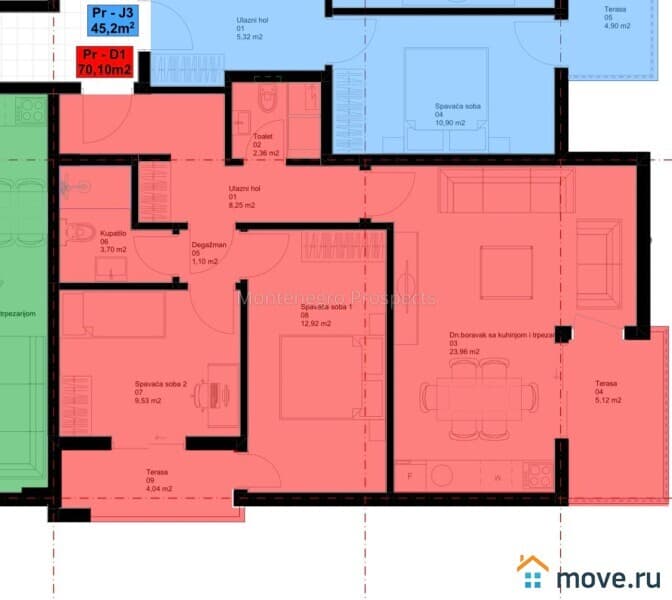 3-комн. квартира, 90 м²