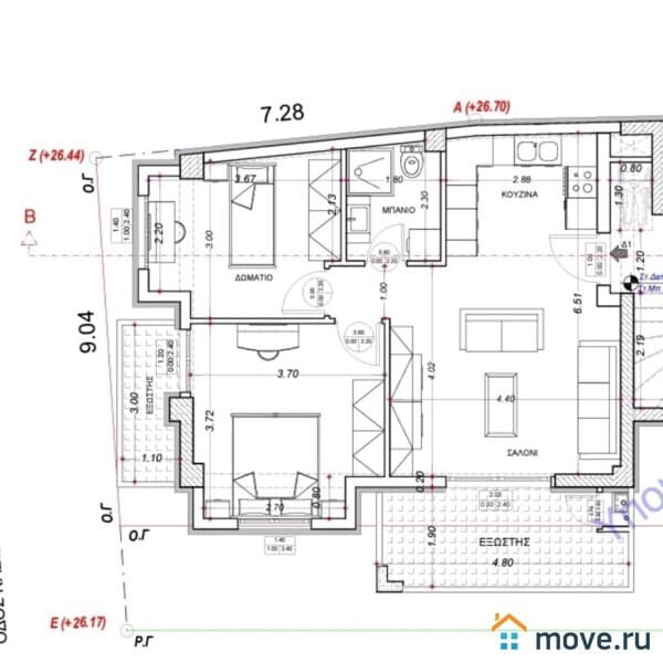 3-комн. квартира, 79 м²