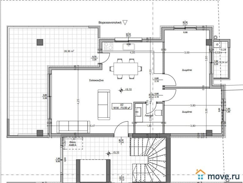 3-комн. квартира, 99 м²