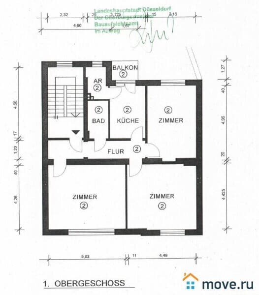 3-комн. квартира, 80 м²