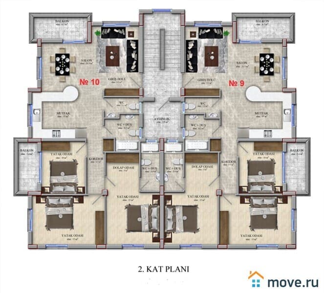 3-комн. квартира, 118 м²