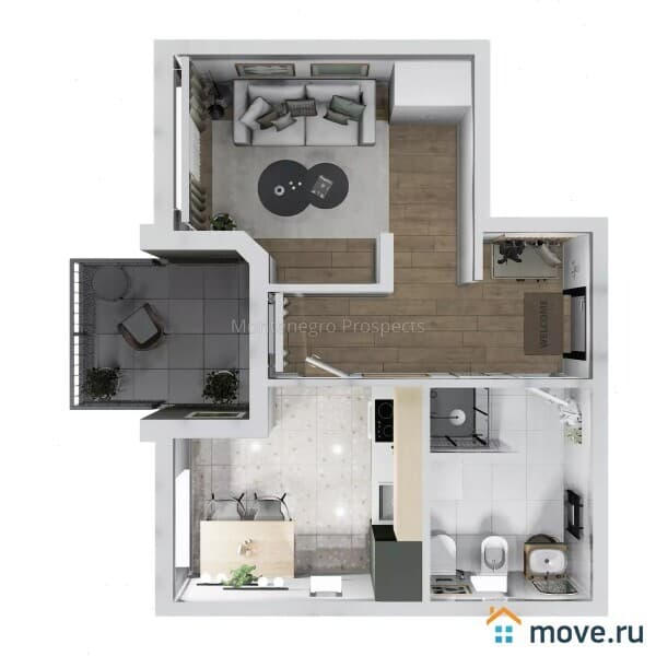 1-комн. квартира, 38 м²