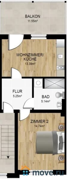 2-комн. квартира, 50 м²