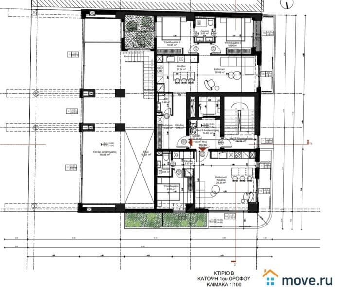 3-комн. квартира, 104 м²