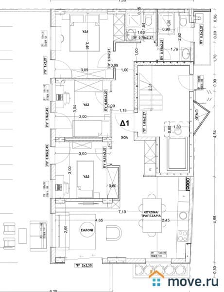 3-комн. квартира, 108 м²