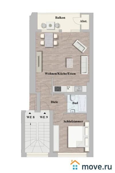 2-комн. квартира, 55 м²