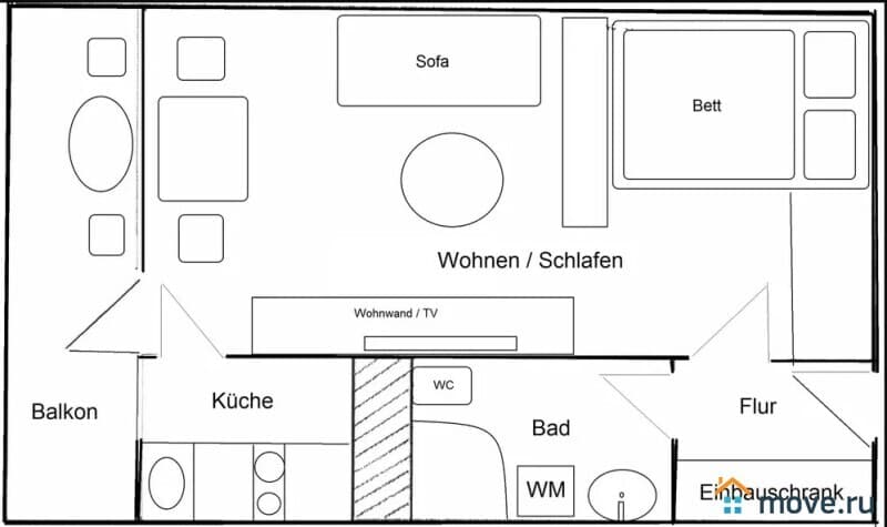 1-комн. квартира, 36 м²