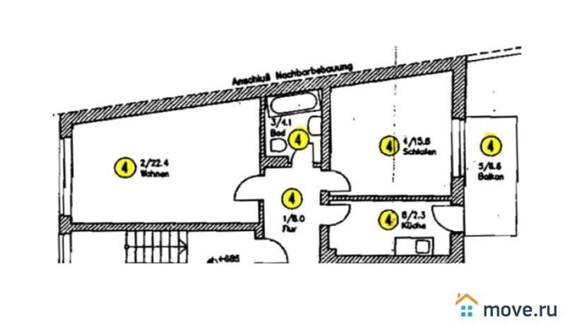 2-комн. квартира, 55 м²