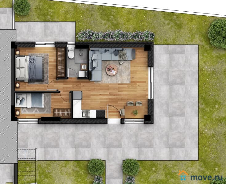 2-комн. квартира, 65 м²