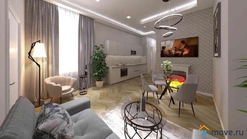3-комн. квартира, 61 м²