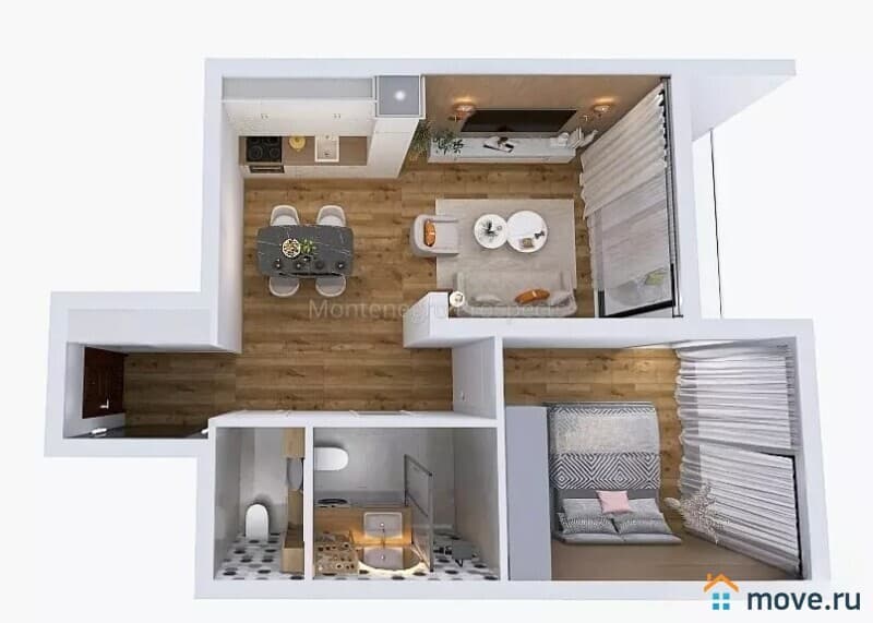 2-комн. квартира, 52 м²